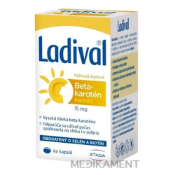 STADA Ladival Beta karotén 15 mg kapsule 60 ks