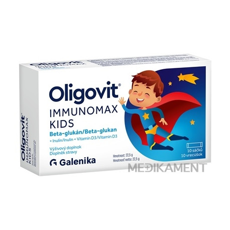 Oligovit IMMUNOMAX KIDS Beta-glukán prášok vo vreckách 10 ks
