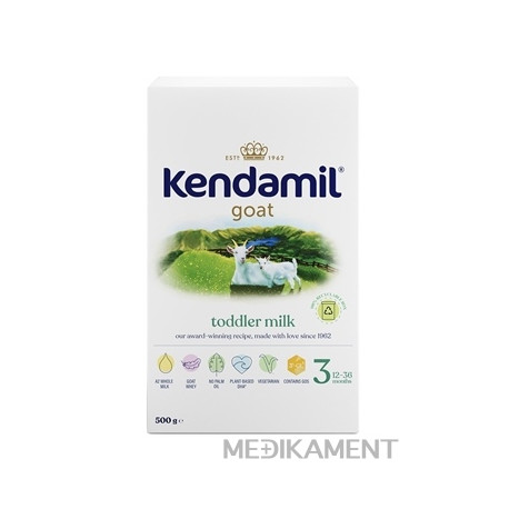 KENDAMIL Kozie batoľacie mlieko 3 mliečna výživa malých detí od ukonč. 12. mesiaca 500 g
