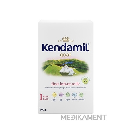 KENDAMIL Kozie dojčenské mlieko 1 počiatočná mliečna dojčenská výživa od narodenia 500 g