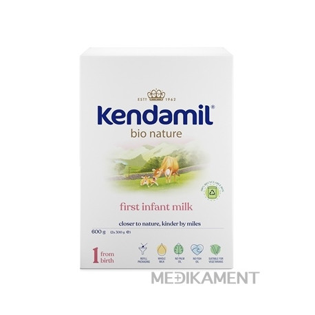 KENDAMIL BIO Nature 1 počiatočná mliečna dojčenská výživa od narodenia 600 g