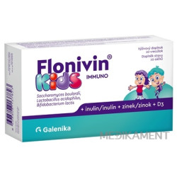 Flonivin KIDS IMMUNO prášok (prospešné baktérie + inulín + zinok + D3) vrecúška 10 ks