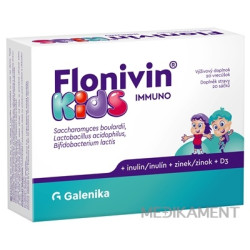 Flonivin KIDS IMMUNO prášok (prospešné baktérie + inulín + zinok + D3) vrecúška 20 ks