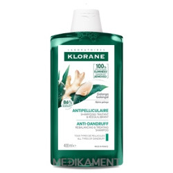 KLORANE ŠAMPÓN proti lupinám s galangalom obnovujúci a ošetrujúci všetky typy lupín 400 ml