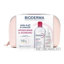 BIODERMA Sensibio darčekový balík H2O 500 ml + Defensive sérum 30 ml + vzorka 1 set