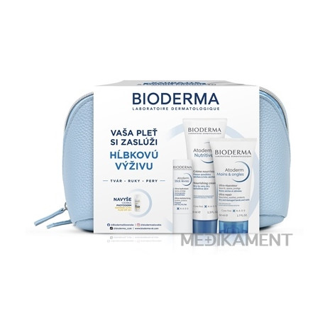 BIODERMA Atoderm darčekový balík Nutritive krém 40ml + krém na ruky 50ml + vzorka 1 set