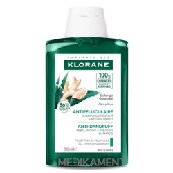 KLORANE ŠAMPÓN proti lupinám s galangalom obnovujúci a ošetrujúci všetky typy lupín 200 ml