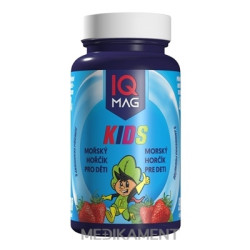 IQ MAG KIDS Morský horčík tablety pre deti s jahodovou príchuťou 90 ks
