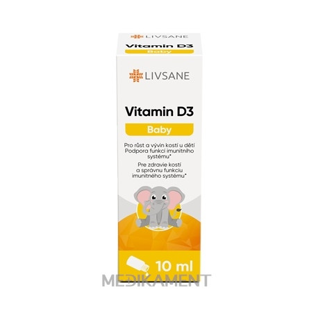 LIVSANE Vitamín D3 baby kvapky 10 ml
