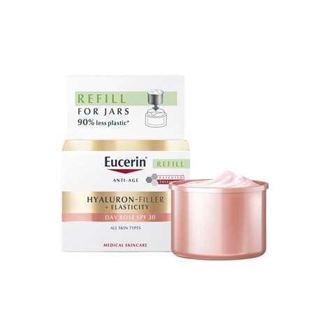 Eucerin HYALURON-FIL.+ELASTICITY Denný krém REFILL Rosé SPF30 anti-age náplň 50 ml
