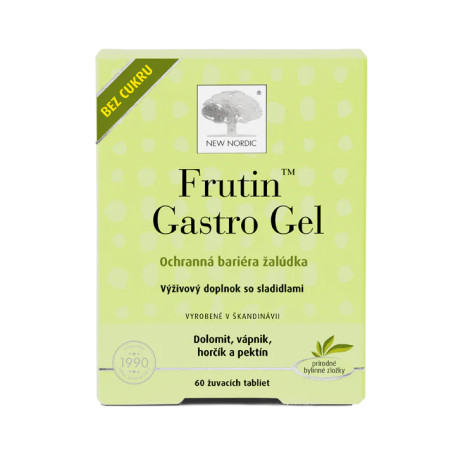 NEW NORDIC Frutin Gastro Gel žuvacie tablety 60 ks
