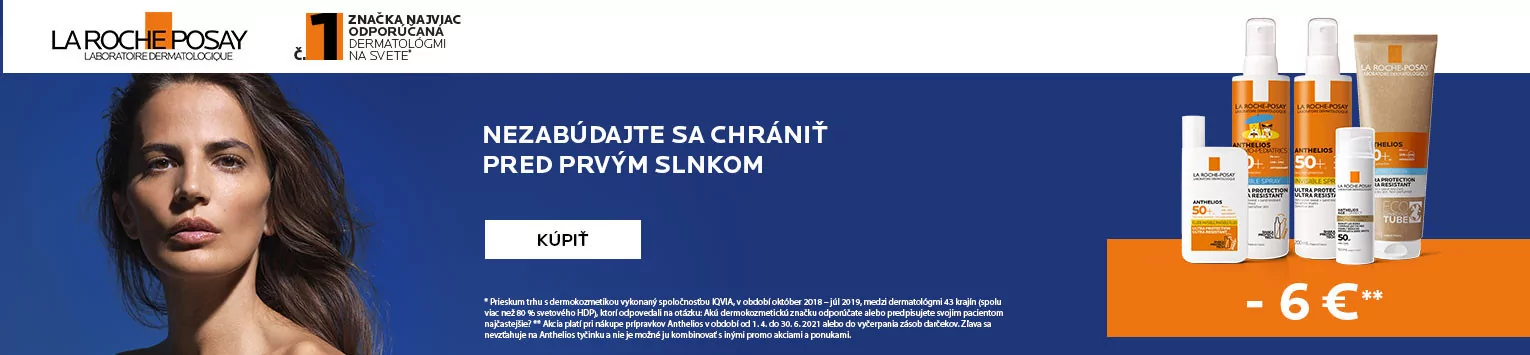La Roche Posay Anthelios -6€