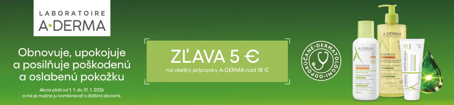 A-Derma zľava 5€ nad 18€