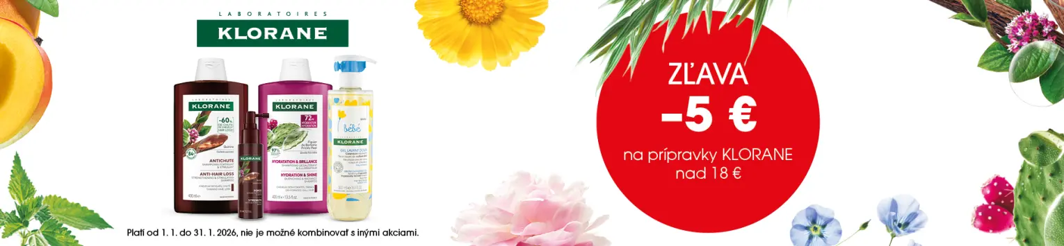 Klorane 5€ nad 18€