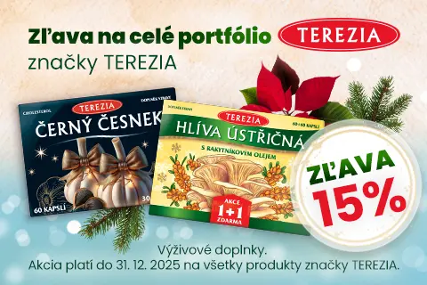 Terezia zľava 10% - december 2025