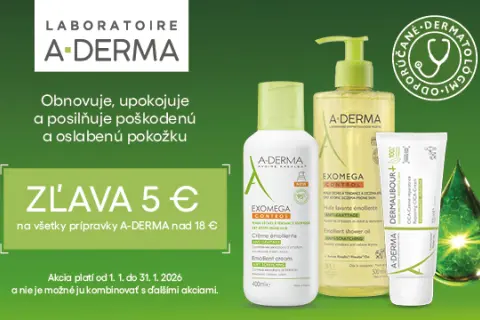 A-Derma zľava 5€ nad 18€
