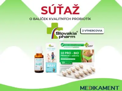 Slovakiapharm - vyhrajte kvalitné probiotiká pre celú rodinu.