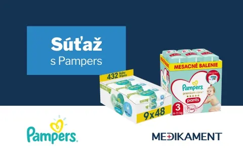 Súťaž o balíček produktov Pampers