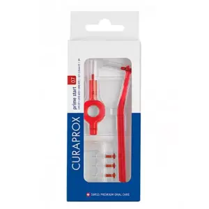 CURAPROX CPS 07 ČERVENÁ medzizubné kefky 5 ks + držiaky UHS 409 a UHS 470