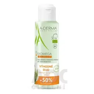 A-DERMA EXOMEGA CONTROL 2v1 zvláčňujúci umývací gél 2 x 500 ml