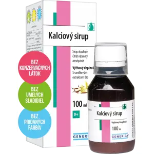 GENERICA Kalciový sirup s vanilkovou arómou 100 ml