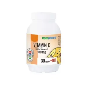 EDENPharma Vitamín C 100 mg príchuť pomaranč tablety 40 ks