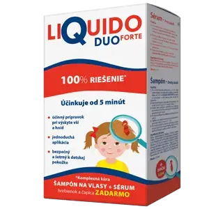 LiQuido DUO FORTE šampón 200 ml + sérum 125ml + hrebienok +čapica