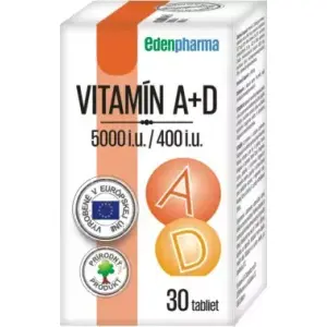 EDENPharma Vitamín A + D 5000 I.U./ 400 I.U. tablety 30 ks