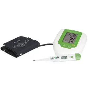 MICROLIFE TLAKOMER BP 3AG1 na rameno s adaptérom 1 ks + teplomer zelený 1set
