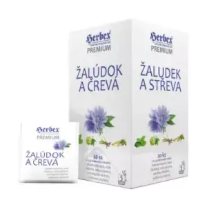 HERBEX Premium žalúdok a črevá bylinný čaj 20 x 1,5 g 