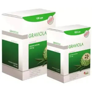 GRAVIOLA annona muricata AKCIA cps 120 ks + 60 ks zadarmo (180 ks), 1 set