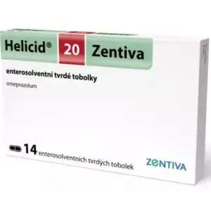 HELICID 20 mg tablety 14 ks
