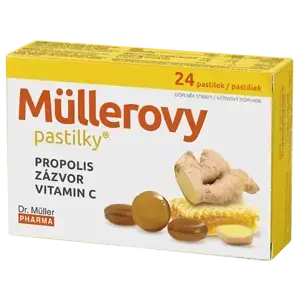 MÜLLEROVE pastilky PROPOLIS ZÁZVOR 24 ks
