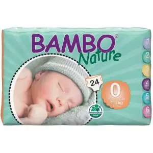 BAMBO PREMATURE 0 (1-3 kg) detské plienky pre nedonosené deti, 1x24 ks