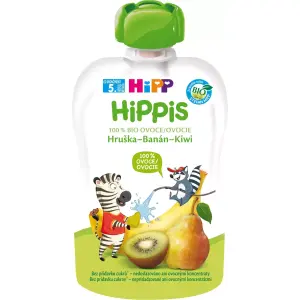 HiPP HiPPis 100% Ovocie Hruška Banán Kiwi kapsička 100 g