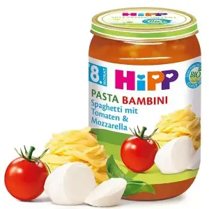 HiPP BIO PRÍKRM Špagety s rajčinami a mozzarellou 220 g