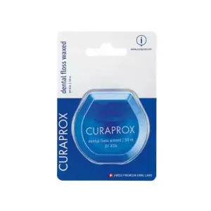 CURAPROX DF 834 zubná niť voskovaná s mätovou príchuťou 50 m 1 ks 