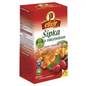 AGROKARPATY BIO Šípka s Rakytníkom ovocno - bylinný čaj vrecúška 20 x 1,5 g 