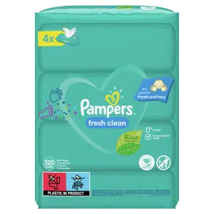 PAMPERS wipes Fresh Clean vlhčené obrúsky XXL pack 320 ks