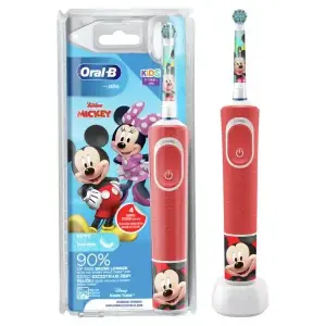 Oral-B KIDS MICKY elektrická detská zubná kefka (od 3 rokov) + 4 nálepky 1 set