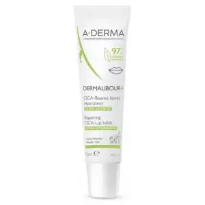 A-DERMA DERMALIBOUR+ Reparačný CICA-Balzam pre popraskané a podráždené pery 15 ml