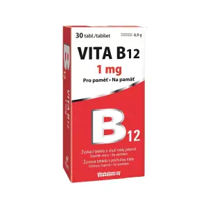 Vitabalans VITA B12 1000 µg žuvacie tablety s príchuťou mäty 30 ks