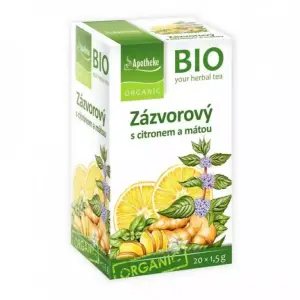 APOTHEKE BIO SELECTION ZÁZVOR. ČAJ S CITR. A MÄTOU vrecúška 20 x 1,5 g 