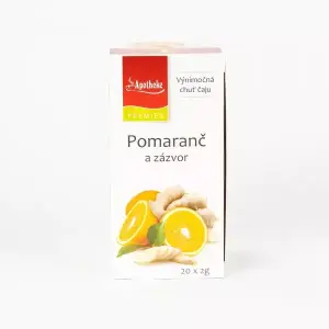 APOTHEKE PREMIER SELECTION ČAJ POMARANČ A ZÁZVOR vrecúška 20 x 2 g 