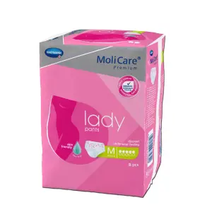 MoliCare Premium lady pants 5 kvapiek M inkontinenčné nohavičky 8 ks
