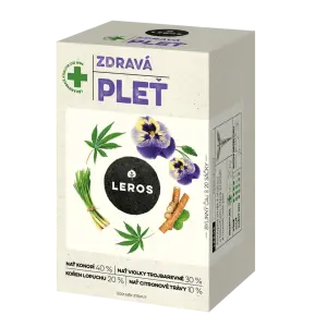 LEROS ZDRAVÁ PLEŤ Konope & Fialka bylinný čaj vrecúška 20 x 1,5 g 