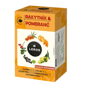 LEROS ČAJOVÁ CHVÍĽKA RAKYTNÍK & POMARANČ bylinný čaj vrecúška 20 x 2 g