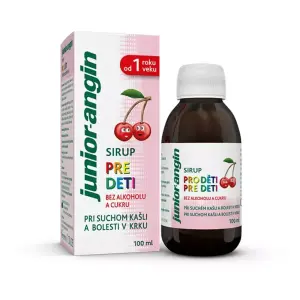 Junior-angin sirup pre deti s čerešňovou príchuťou 100 ml
