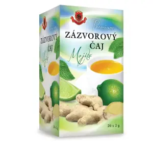 HERBEX Premium zázvorový čaj mojito bylinný čaj 20 x 2 g 