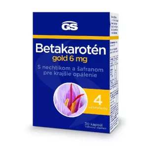 GS Betakarotén gold 6 mg kapsuly s nechtíkom a šafranom 30 ks